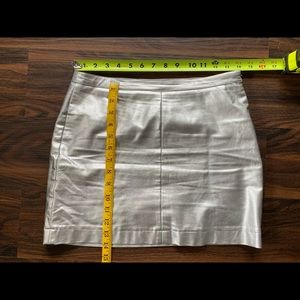 Silver Lame’ miniskirt